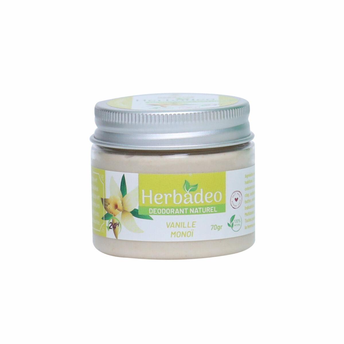 Herbadeo (vanille bio, monoï bio) Déodorant Naturel