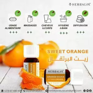 Huile essentielle d’orange douce 5 ml