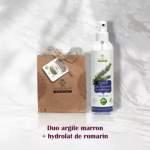 Argile marron & Hydrolat de Romarin