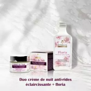 Crème de nuit antirides éclaircissante protectrice hydratante & Floria