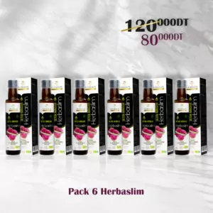Pack de 6  herbaslim (vinaigre de figue de barbarie biologique)