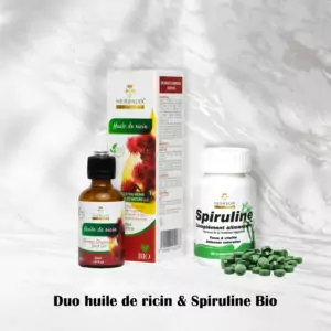 duo huile de ricin & spiruline bio