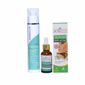 Duo crème matifiante équilibrante & Sérum Anti acné