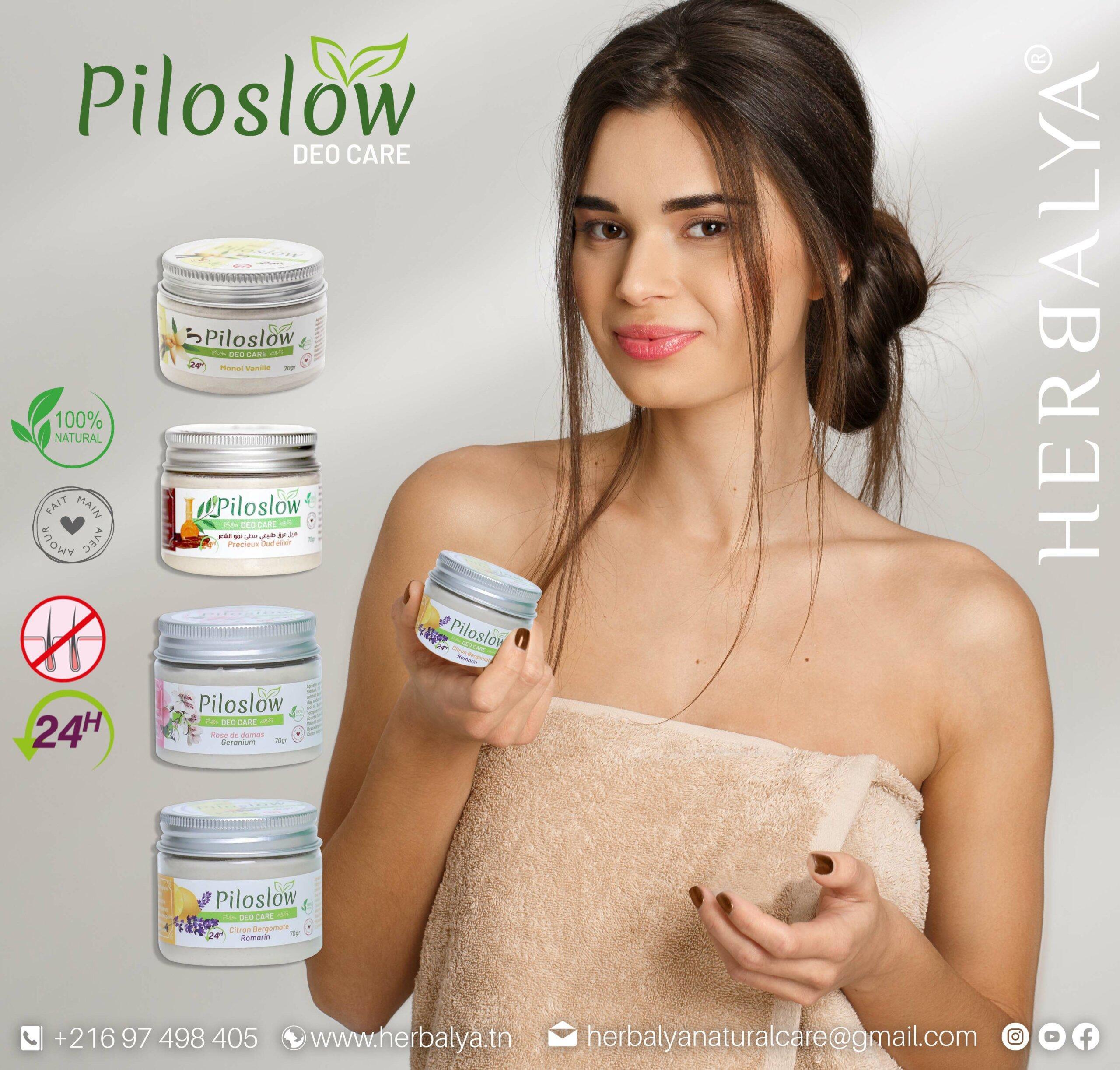 piloslow deodorant naturel qui ralentit la repousse des poils