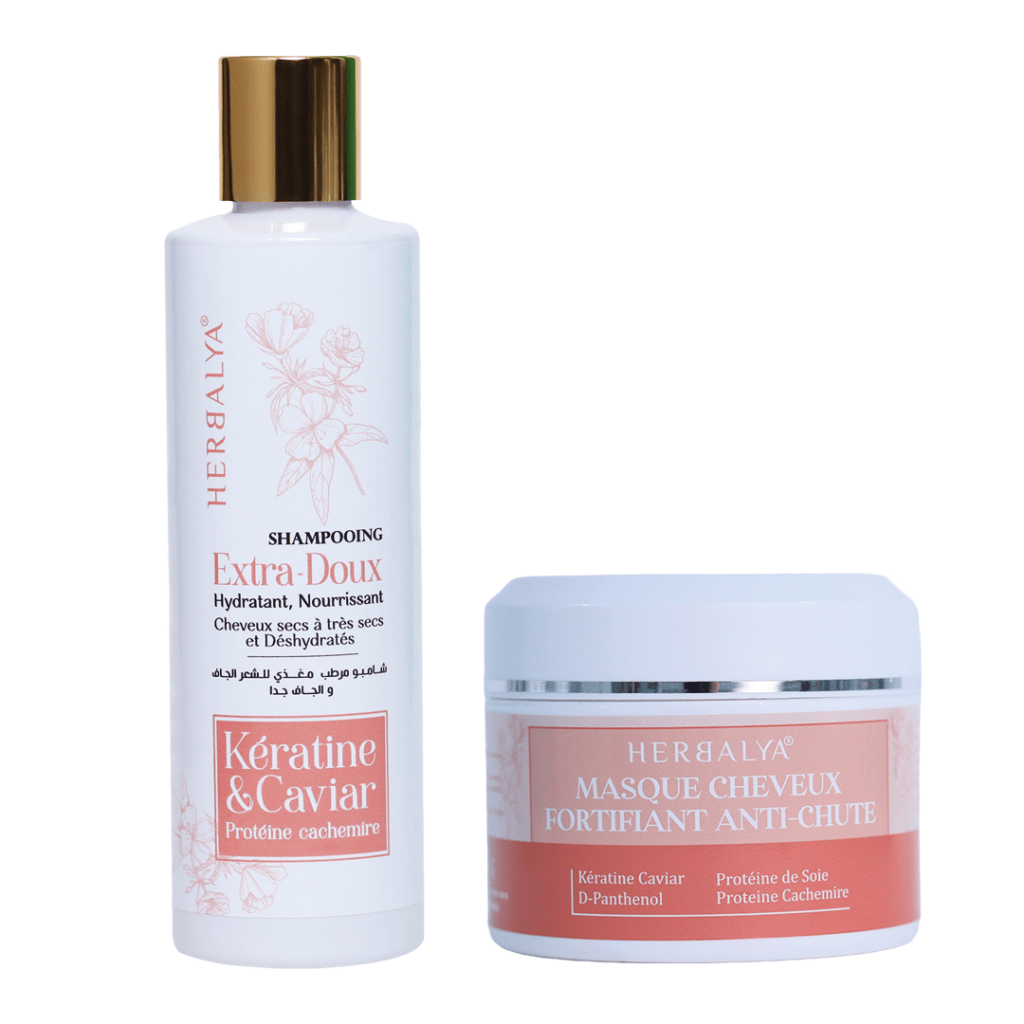 Duo Masque & Shampoing Anti-Chute pour Cheveux Secs