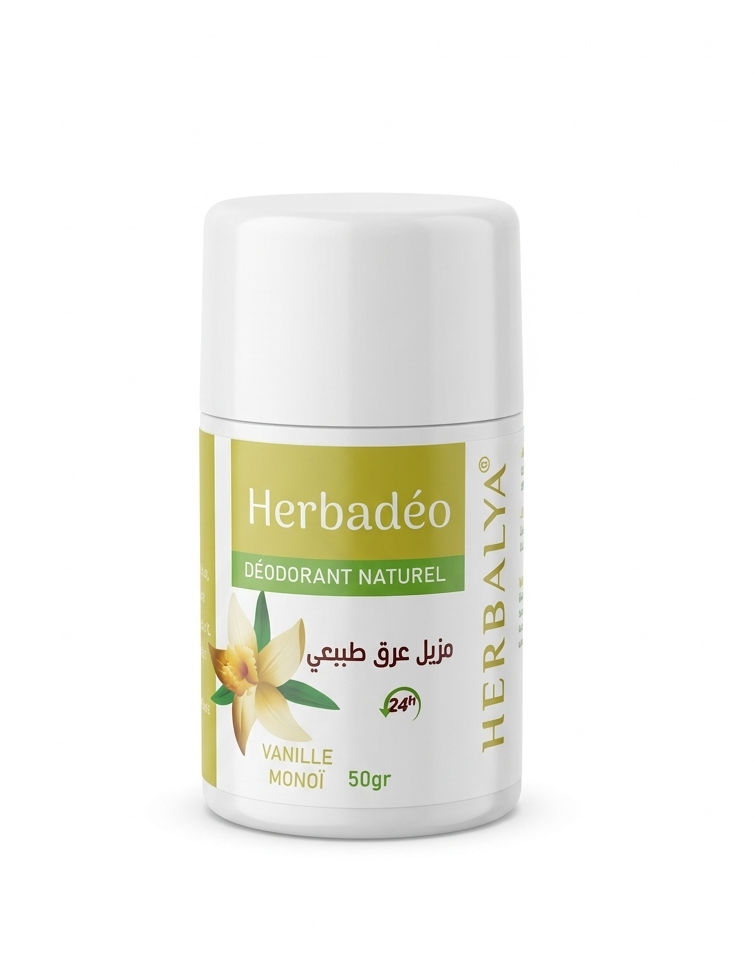 Herbadeo (vanille bio, monoï bio) Déodorant Naturel