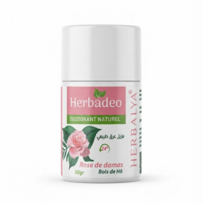 Herbadeo (rose de damas,bois de hô): déodorant naturel