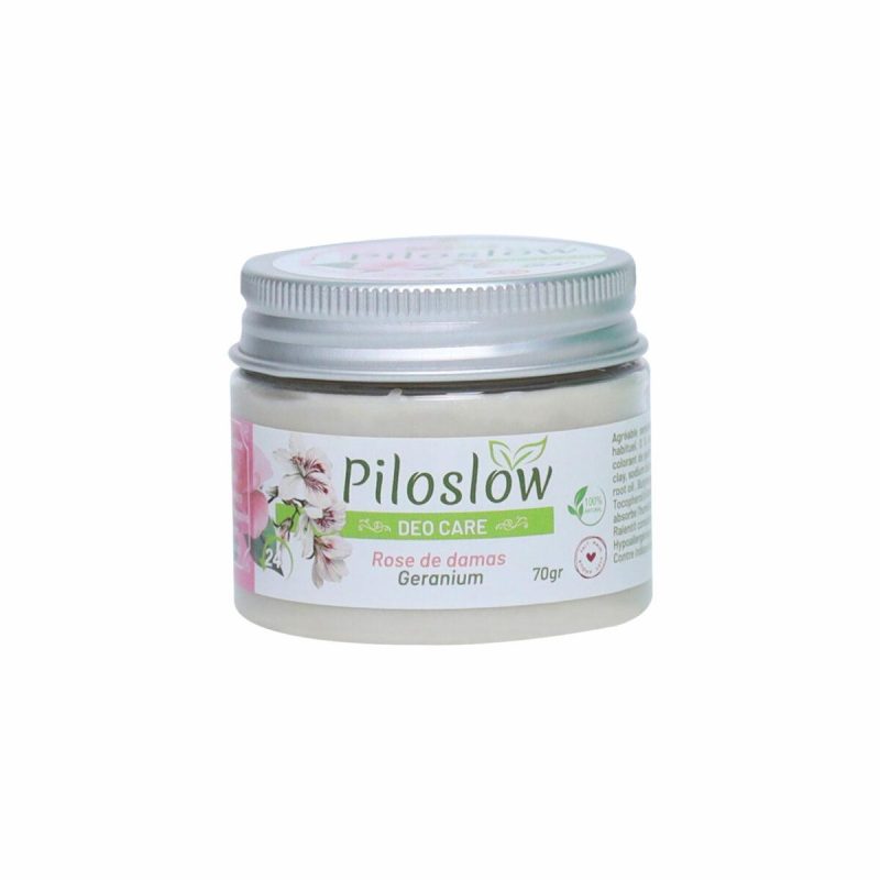 Piloslow (rose de damas, géranium) : déodorant naturel ralentissant la repousse des poils des