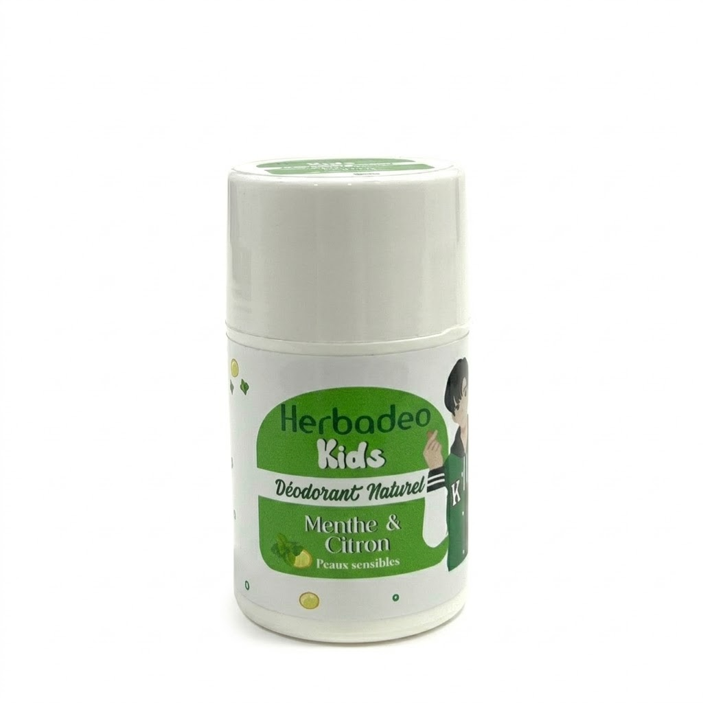 herbadeo kids menthe et citron deodorant naturel herbalya natural care