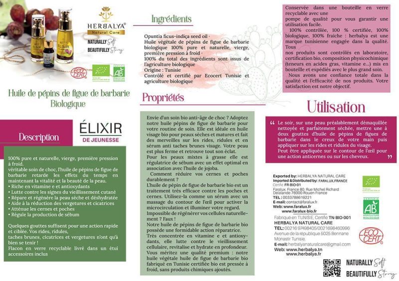 Huile de Pépins de Figue de Barbarie Bio 10 ml – Image 3