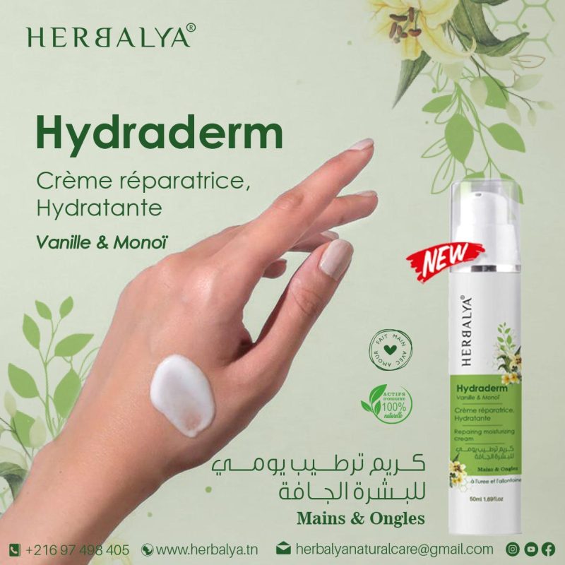 Hydraderm Vanille & Monoï Crème mains & ongles réparatrice, Hydratante – Image 4