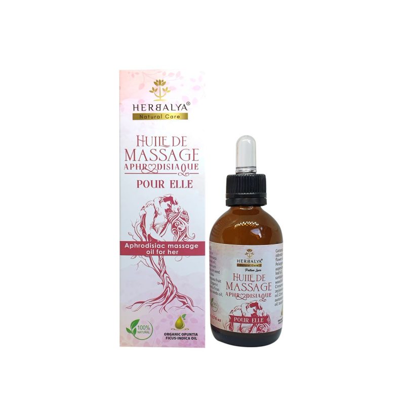 Huile de massage aphrodisiaque pour elle