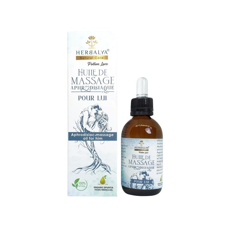 Huile de massage aphrodisiaque pour lui