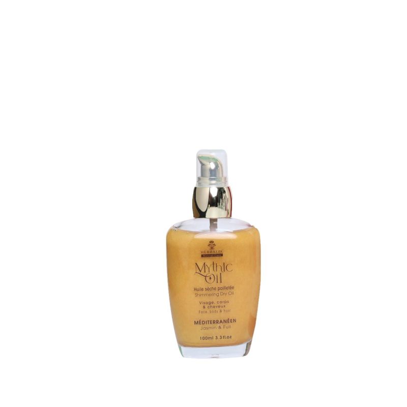 MYTHIC OIL   Méditerranéen Jasmin, foll & rose de damas Huile sèche paillétée