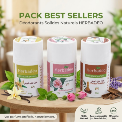 pack best sellers deodorants solides naturels herbadeo