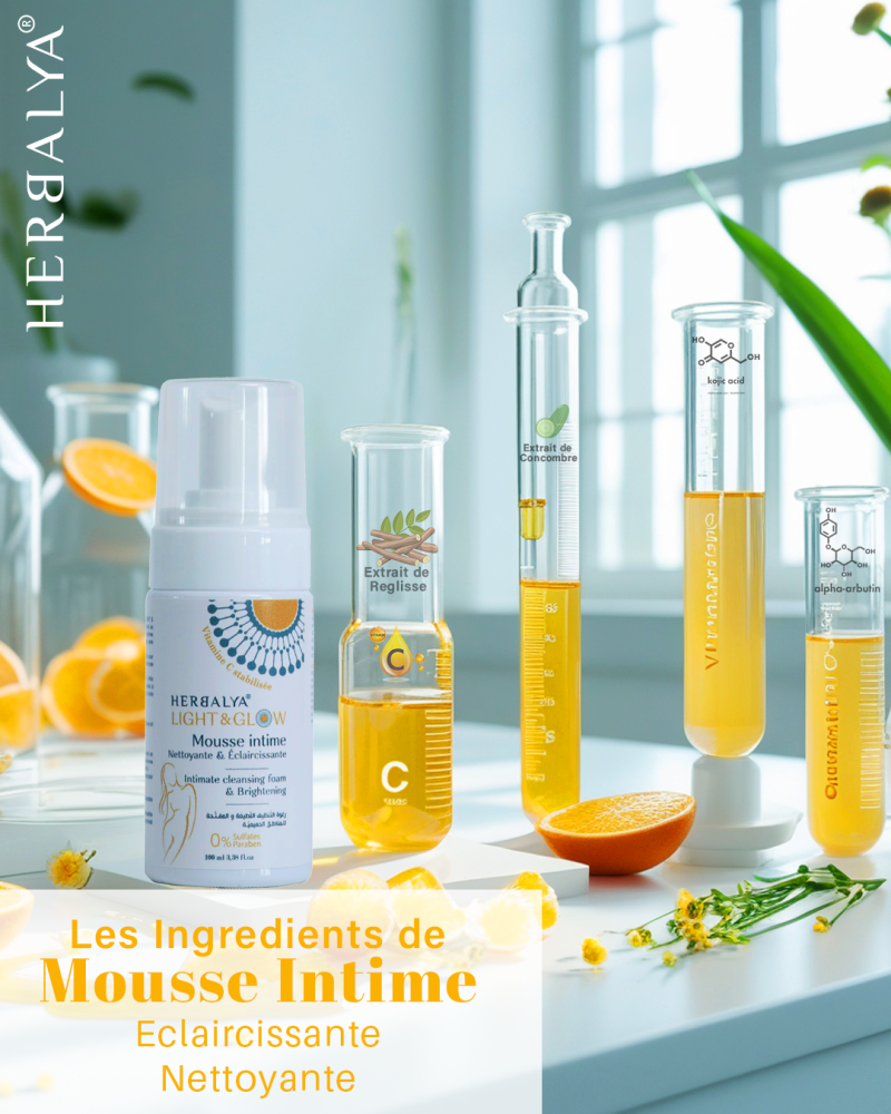 Mousse intime Nettoyante et éclaircissante Light & Glow