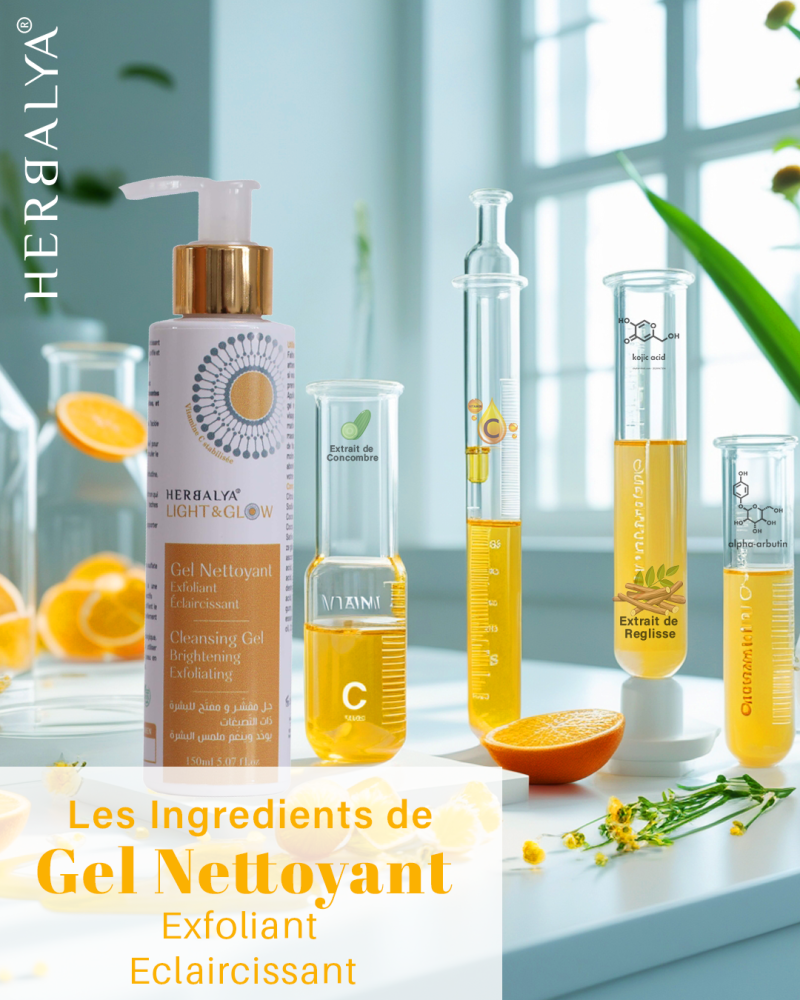 gel nettoyant exfolliant light and glow