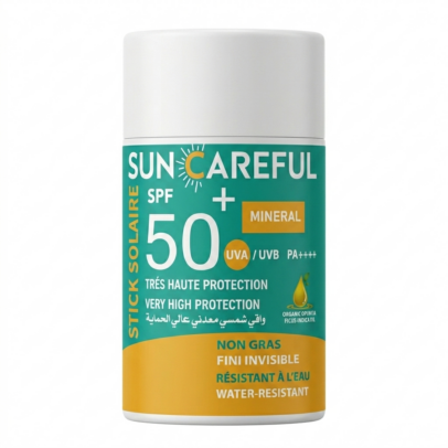 ecran solaire mineral stick sun careful herbalya
