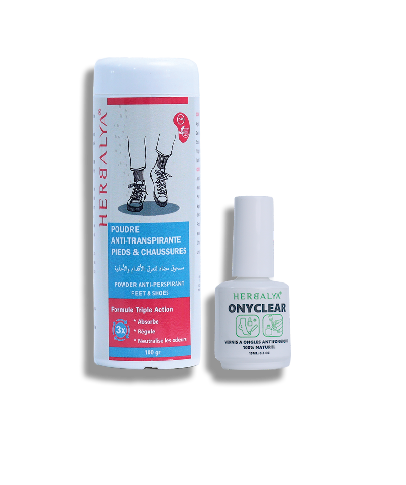 OnyClear & Poudre Antitranspirante Pieds et Chaussures