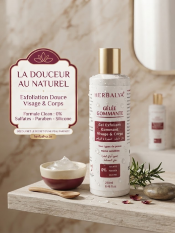 gélé gommante gel exfolliant gommant
