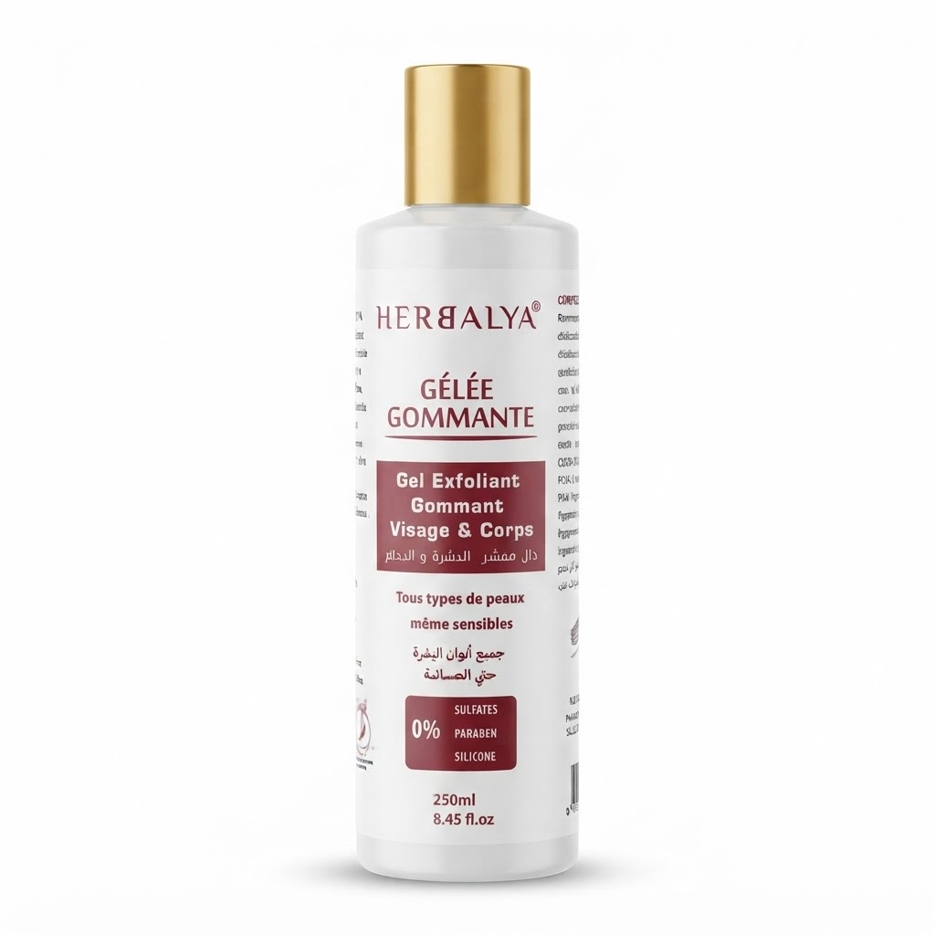 gélé gommante gel exfolliant gommant
